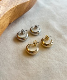 シンプル甲丸ミニ フープピアス (両耳用)