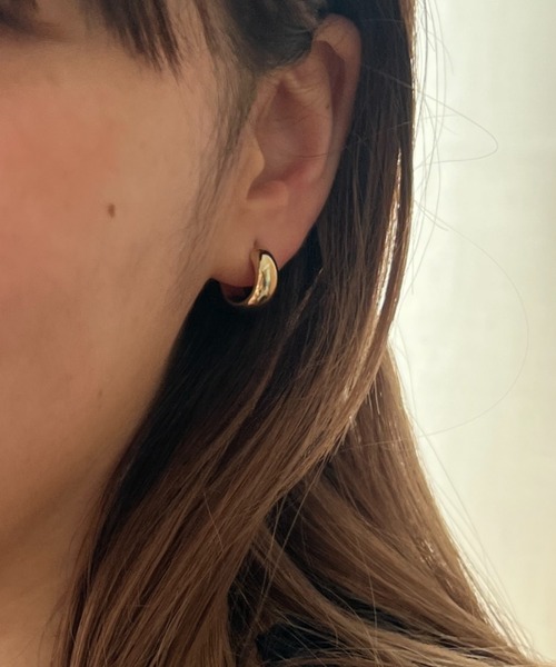 ciite'(シーテ)の「シンプル甲丸ミニ フープピアス (両耳用)(ピアス(両耳用)・レディース・シルバー/ゴールド・FREE)」の1枚目の写真