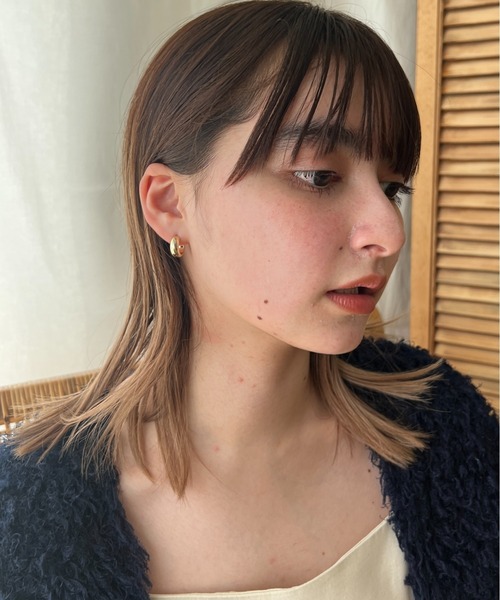 ciite'(シーテ)の「シンプル甲丸ミニ フープピアス (両耳用)(ピアス(両耳用)・レディース・シルバー/ゴールド・FREE)」の6枚目の写真