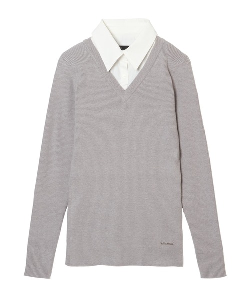 FCMM(エフシーエムエム)の「KNIT SHIRT/ニットシャツ(ニット/セーター・レディース・ブルー/ネイビー/グレー・SMALL/MEDIUM)」の9枚目の写真