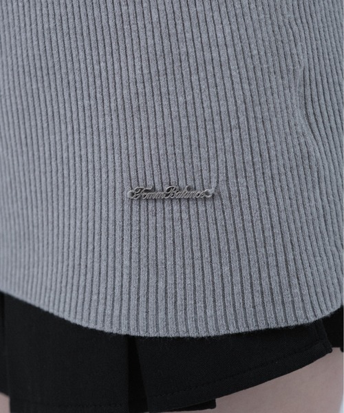 FCMM(エフシーエムエム)の「KNIT SHIRT/ニットシャツ(ニット/セーター・レディース・ブルー/ネイビー/グレー・SMALL/MEDIUM)」の8枚目の写真