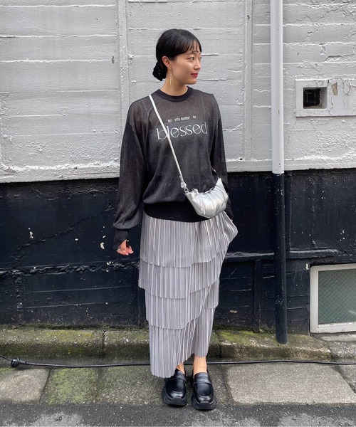 ketty（ケティ）の「クロワッサンショルダーバッグ（ショルダーバッグ・レディース・シルバー系その他/ブラック・FREE）」の5枚目の写真