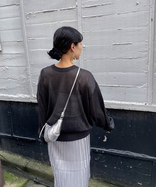 ketty（ケティ）の「クロワッサンショルダーバッグ（ショルダーバッグ・レディース・シルバー系その他/ブラック・FREE）」の9枚目の写真