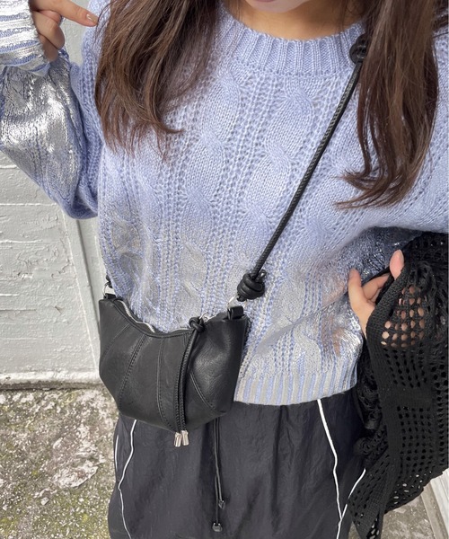 ketty（ケティ）の「クロワッサンショルダーバッグ（ショルダーバッグ・レディース・シルバー系その他/ブラック・FREE）」の19枚目の写真