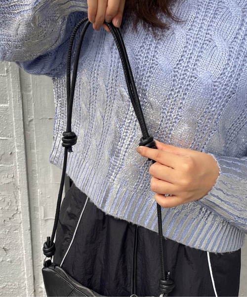 ketty（ケティ）の「クロワッサンショルダーバッグ（ショルダーバッグ・レディース・シルバー系その他/ブラック・FREE）」の21枚目の写真
