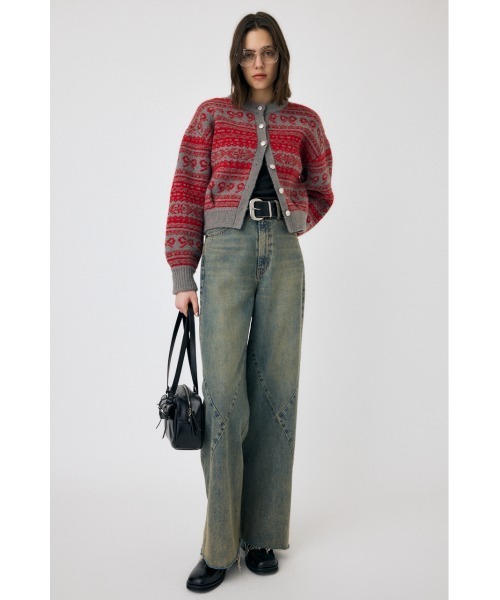 セール】【セットアップ対応】CURVED LINE PANEL BAGGY（デニム