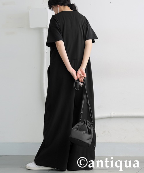 antiqua（アンティカ）の「オールインワン（サロペット/オーバーオール・レディース・ブラック・P/R）」の16枚目の写真