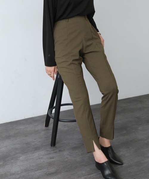 Bou Jeloud(ブージュルード)の「ストレートカットパンツ(その他パンツ・レディース・カーキ/ブラック/キャメル・38/36/40)」の4枚目の写真