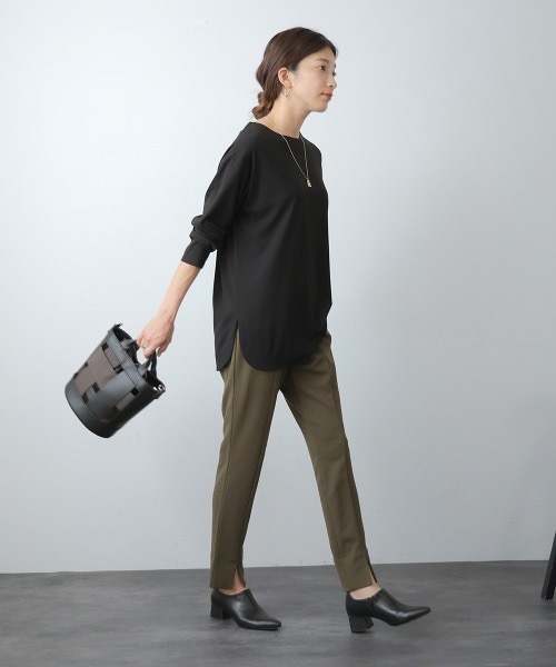 Bou Jeloud(ブージュルード)の「ストレートカットパンツ(その他パンツ・レディース・カーキ/ブラック/キャメル・38/36/40)」の8枚目の写真