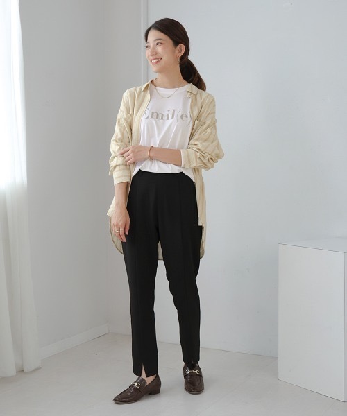 Bou Jeloud(ブージュルード)の「ストレートカットパンツ(その他パンツ・レディース・カーキ/ブラック/キャメル・38/36/40)」の22枚目の写真