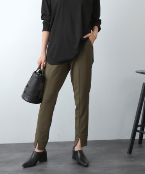 Bou Jeloud(ブージュルード)の「ストレートカットパンツ(その他パンツ・レディース・カーキ/ブラック/キャメル・38/36/40)」の5枚目の写真