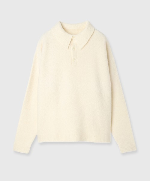 CREDONA TEDDY KNIT POLO テディニットポロ ポロシャツ CREDONA（クレドナ）の「TEDDY KNIT POLO/テディニットポロ（ニット