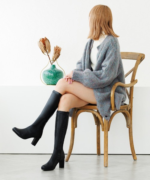 Noubel Voug Relax（ヌーベルヴォーグリラックス）の「Noubel Voug Relaxストレッチロングブーツ（ブーツ・レディース・ブラック・S/M/L/LL/3L）」の11枚目の写真