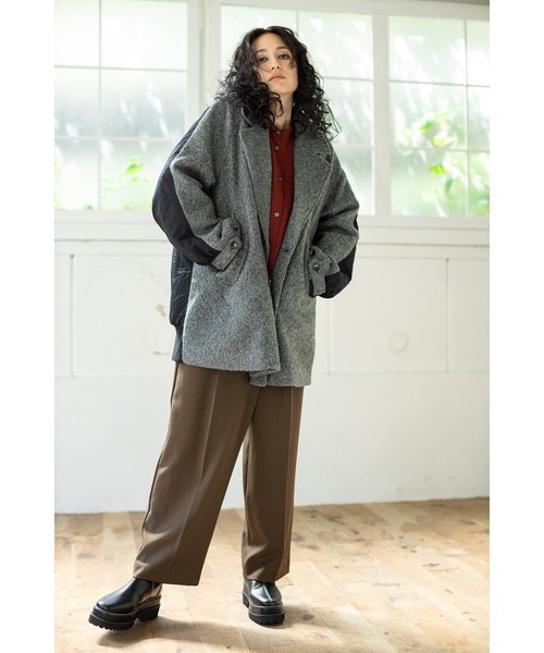 【セール】ギャザースリーブブラウス（シャツ/ブラウス）｜OSMOSIS（オズモーシス）