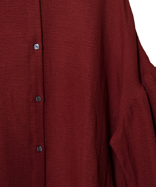 【セール】ギャザースリーブブラウス（シャツ/ブラウス）｜OSMOSIS（オズモーシス）