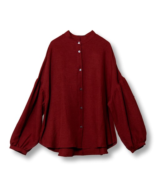 【セール】ギャザースリーブブラウス（シャツ/ブラウス）｜OSMOSIS（オズモーシス）