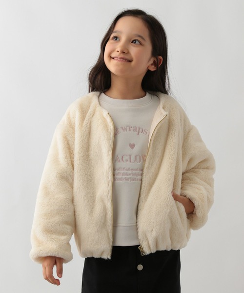 GLOBAL WORK Smile Seed Store(グローバルワーク スマイルシードストア)の「洗えるファージップブルゾン/キッズ/145420(ブルゾン・キッズ・ブルー/ブラウン/オフホワイト・110cm/150cm/120cm/130cm/140cm)」の22枚目の写真