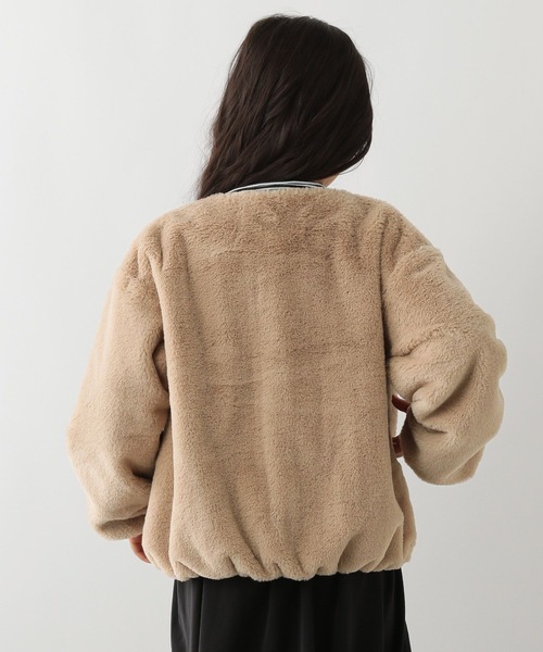 GLOBAL WORK Smile Seed Store(グローバルワーク スマイルシードストア)の「洗えるファージップブルゾン/キッズ/145420(ブルゾン・キッズ・ブルー/ブラウン/オフホワイト・110cm/150cm/120cm/130cm/140cm)」の6枚目の写真