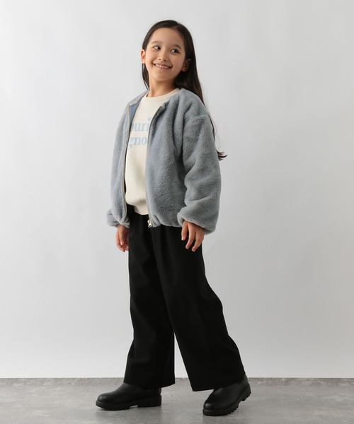 GLOBAL WORK Smile Seed Store(グローバルワーク スマイルシードストア)の「洗えるファージップブルゾン/キッズ/145420(ブルゾン・キッズ・ブルー/ブラウン/オフホワイト・110cm/150cm/120cm/130cm/140cm)」の8枚目の写真