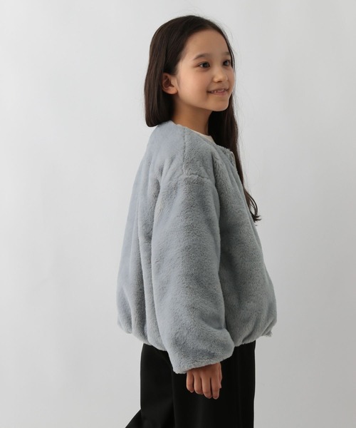 GLOBAL WORK Smile Seed Store(グローバルワーク スマイルシードストア)の「洗えるファージップブルゾン/キッズ/145420(ブルゾン・キッズ・ブルー/ブラウン/オフホワイト・110cm/150cm/120cm/130cm/140cm)」の12枚目の写真