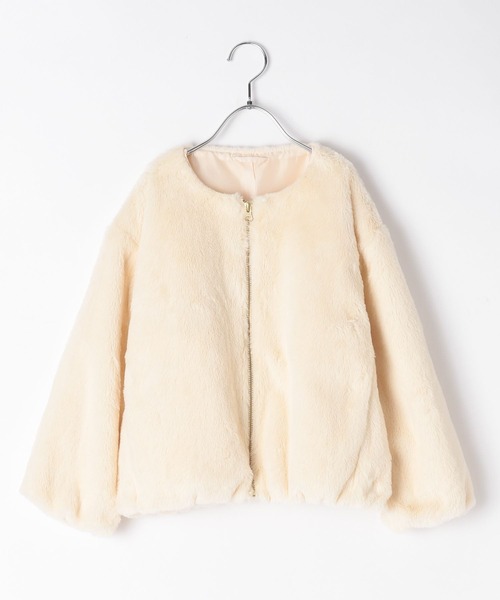 GLOBAL WORK Smile Seed Store(グローバルワーク スマイルシードストア)の「洗えるファージップブルゾン/キッズ/145420(ブルゾン・キッズ・ブルー/ブラウン/オフホワイト・110cm/150cm/120cm/130cm/140cm)」の13枚目の写真