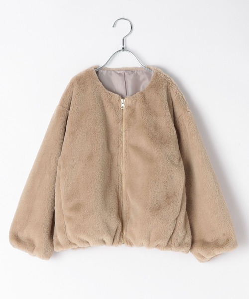 GLOBAL WORK Smile Seed Store(グローバルワーク スマイルシードストア)の「洗えるファージップブルゾン/キッズ/145420(ブルゾン・キッズ・ブルー/ブラウン/オフホワイト・110cm/150cm/120cm/130cm/140cm)」の15枚目の写真