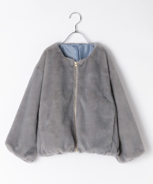 GLOBAL WORK Smile Seed Store(グローバルワーク スマイルシードストア)の「洗えるファージップブルゾン/キッズ/145420(ブルゾン・キッズ・ブルー/ブラウン/オフホワイト・110cm/150cm/120cm/130cm/140cm)」の17枚目の写真