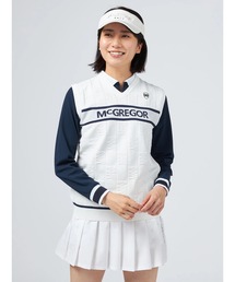 McGREGOR GOLF（マックレガーゴルフ）の「McGREGOR GOLF<ウィメンズ>地柄ニットベスト（ベスト）」