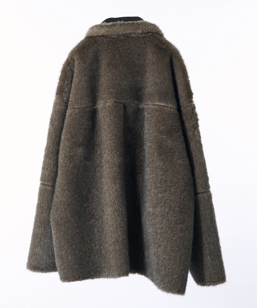 REVERSIBLE FAKE MOUTON BOA JACKET/リバーシブルフェイクムートン