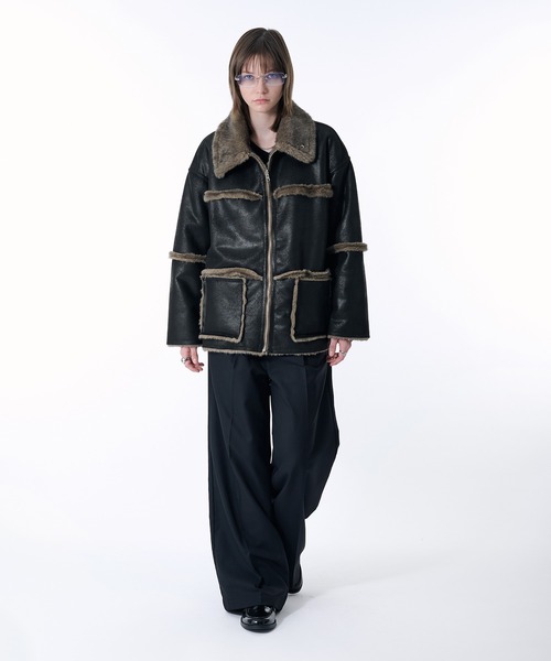 24時間限定値下げ❗️DIANTE MOUTON LOOSE JACKET 70's- 