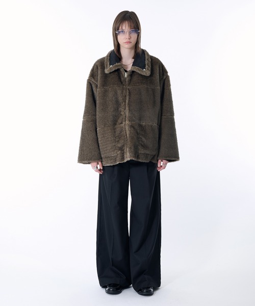 セール】REVERSIBLE FAKE MOUTON BOA JACKET/リバーシブルフェイク