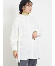 Samansa Mos2 | ウエスト切替タックチュニック(チュニック)