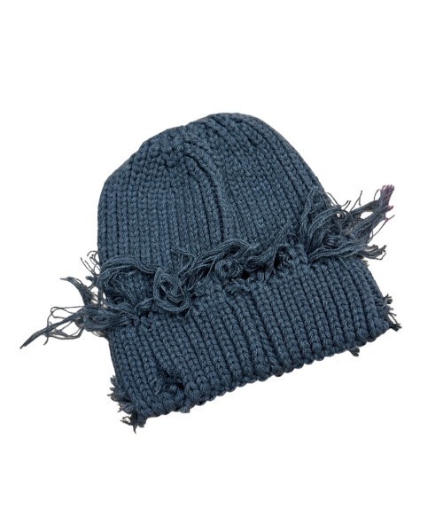 XU(エックスユー)の「ストリートファッション XU エックスユー damage beanie ダメージビーニー ニットキャップ ダメージニット帽 折り返しニット帽 韓国ファッション 韓国ストリート グランジ(ニットキャップ/ビーニー・メンズ・チャコール/ブラック・ONE SIZE)」の11枚目の写真