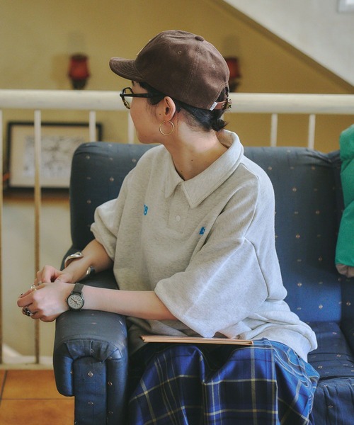 セール】【CLIP BY STAFF】襟付き裏毛ロゴスウェット（スウェット