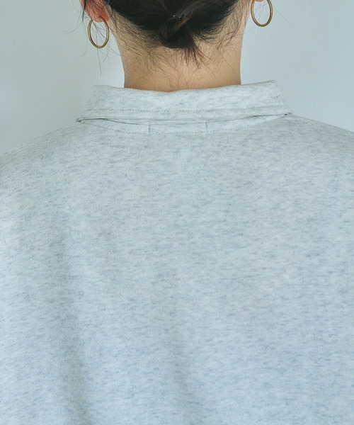studio CLIP（スタディオクリップ）の「【CLIP BY STAFF】襟付き裏毛ロゴスウェット（スウェット・レディース・オフホワイト/ライトグレー/ライトブルー/ブラック・FREE）」の19枚目の写真