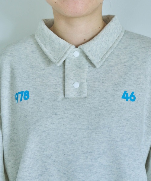 studio CLIP（スタディオクリップ）の「【CLIP BY STAFF】襟付き裏毛ロゴスウェット（スウェット・レディース・オフホワイト/ライトグレー/ライトブルー/ブラック・FREE）」の20枚目の写真