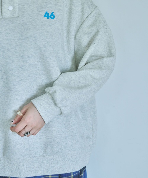 studio CLIP（スタディオクリップ）の「【CLIP BY STAFF】襟付き裏毛ロゴスウェット（スウェット・レディース・オフホワイト/ライトグレー/ライトブルー/ブラック・FREE）」の22枚目の写真