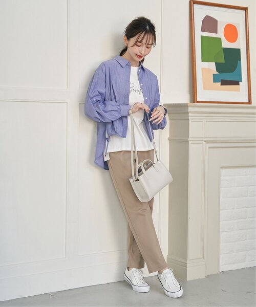 ikka（イッカ）の「【伸びる靴ひも】撥水キャンバススニーカー（スニーカー・レディース・ホワイト/ダークベージュ/オレンジ/ブルー/ブラック・M/L/XL）」の14枚目の写真