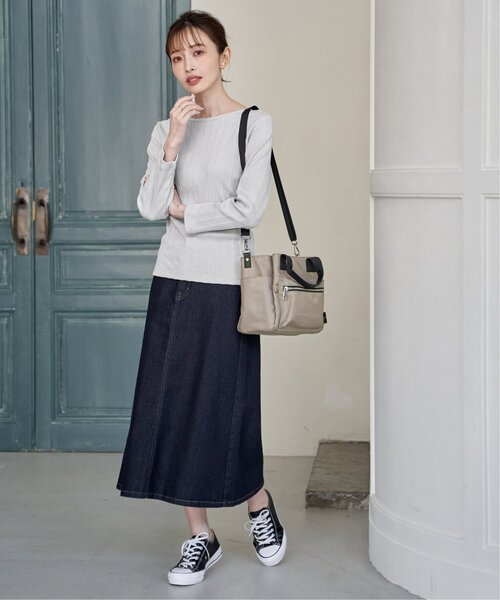 ikka（イッカ）の「【伸びる靴ひも】撥水キャンバススニーカー（スニーカー・レディース・ホワイト/ダークベージュ/オレンジ/ブルー/ブラック・M/L/XL）」の20枚目の写真