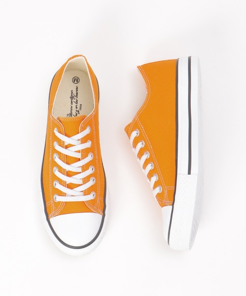 ikka（イッカ）の「【伸びる靴ひも】撥水キャンバススニーカー（スニーカー・レディース・ホワイト/ダークベージュ/オレンジ/ブルー/ブラック・M/L/XL）」の5枚目の写真