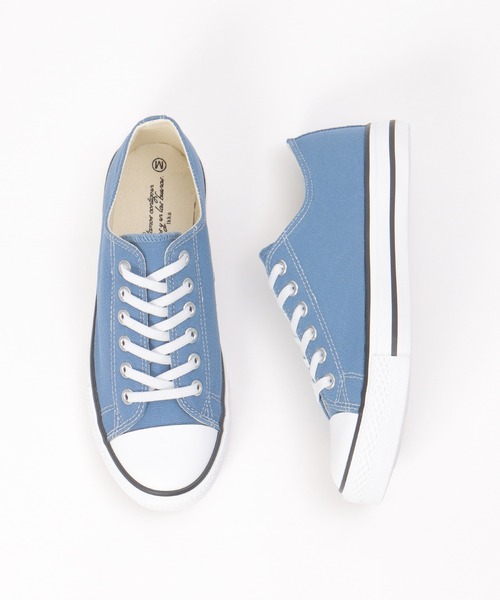 ikka（イッカ）の「【伸びる靴ひも】撥水キャンバススニーカー（スニーカー・レディース・ホワイト/ダークベージュ/オレンジ/ブルー/ブラック・M/L/XL）」の4枚目の写真