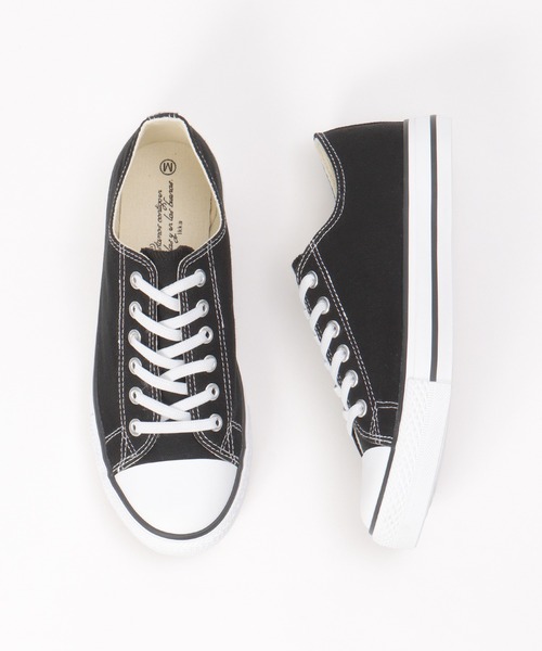 ikka（イッカ）の「【伸びる靴ひも】撥水キャンバススニーカー（スニーカー・レディース・ホワイト/ダークベージュ/オレンジ/ブルー/ブラック・M/L/XL）」の8枚目の写真