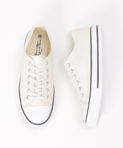 ikka（イッカ）の「【伸びる靴ひも】撥水キャンバススニーカー（スニーカー・レディース・ホワイト/ダークベージュ/オレンジ/ブルー/ブラック・M/L/XL）」の9枚目の写真