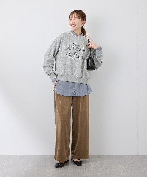 ROPE' PICNIC（ロペピクニック）の「ロゴ刺繍スウェット/吸水速乾・リンクコーデ（スウェット・レディース・グレー系その他/サックスブルー/ライトグレー/ピンク・38）」の5枚目の写真