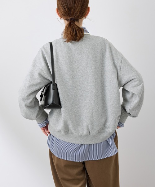 ROPE' PICNIC（ロペピクニック）の「ロゴ刺繍スウェット/吸水速乾・リンクコーデ（スウェット・レディース・グレー系その他/サックスブルー/ライトグレー/ピンク・38）」の9枚目の写真