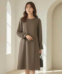 Feroux（フェルゥ）の「【洗える】リボンスリーブダンボール ワンピース（ワンピース）」