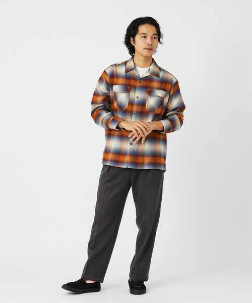 PENDLETON（ペンドルトン）の「PENDLETON / ペンドルトン 別注コットンシャギー オープンカラーシャツ（シャツ/ブラウス・メンズ・ライトグレー/ボルドー/ネイビー/オレンジ・MEDIUM/LARGE）」の19枚目の写真