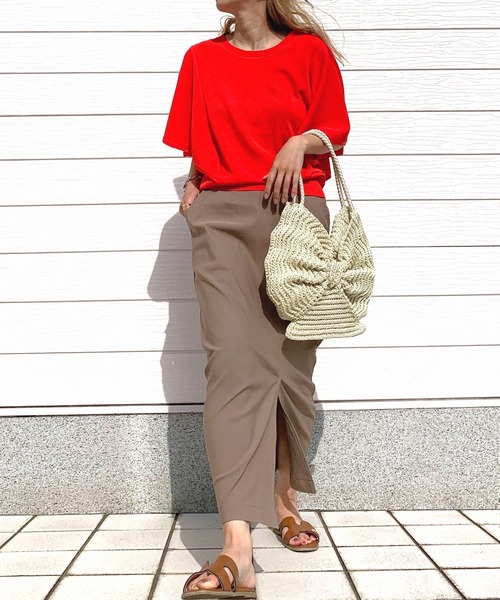 Q(キュー)の「クロッシェリボントート(トートバッグ・レディース・アイボリー/ブラック・ONE SIZE)」の10枚目の写真