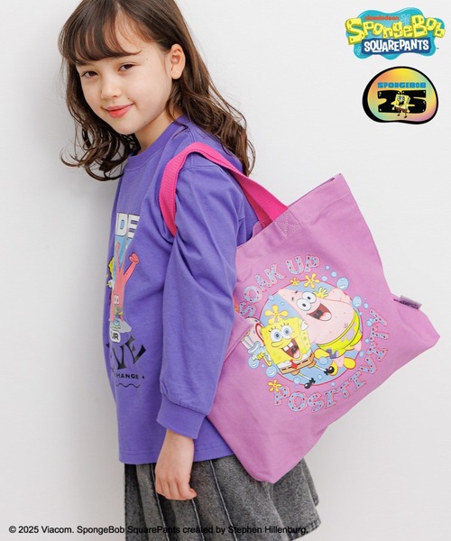 スポンジボブ、レッスンバッグ、上履き袋など、オーダー受付中です。 BAYFLOW レッスンバッグ 「SpongeBob(スポンジ・ボブ)×BAYFLOW