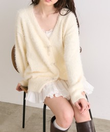 OLIVE des OLIVE | フェザーリボンビジューカーデ(カーディガン/ボレロ)